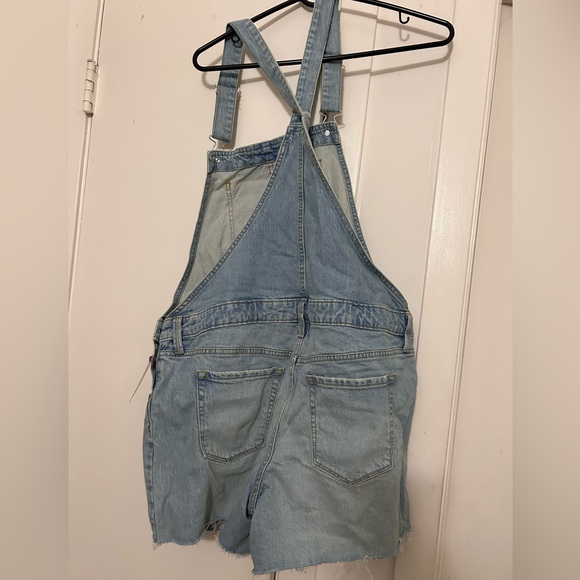 Denim romper jumper jumpsuit rumper maternity 12 / 31 isabel new - Picture 2 of 5